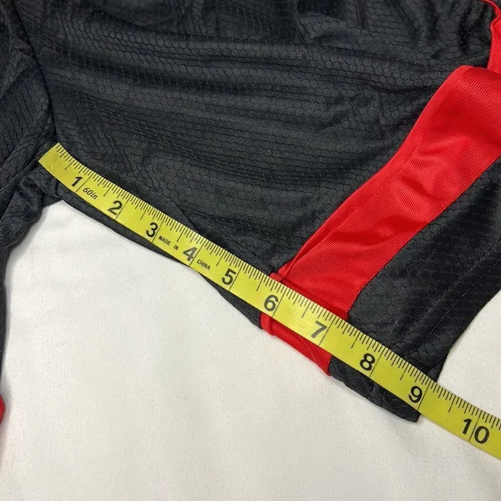 Ultra Performance Men’s Red Black Closed Mesh Dazzle Shorts Size Large